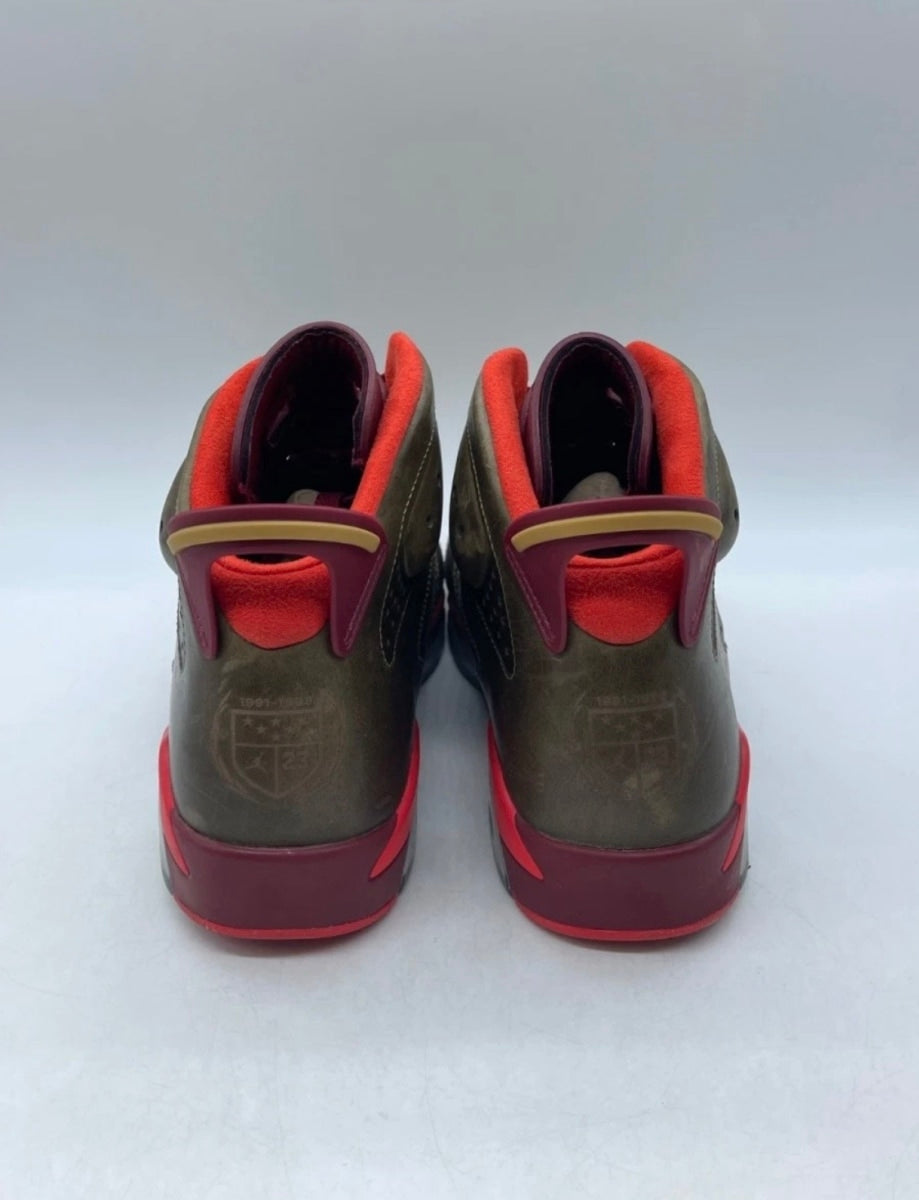 Jordan 6 Retro Cigar 10.5 (Lightly Worn Pre-Owned)JordanRaw Umber/Team Red-Metallic Gold-Challenge Red - Image 5