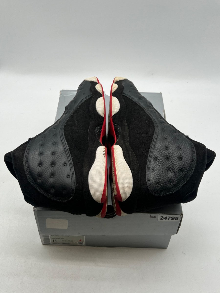 Jordan 13 Retro Playoffs (2023) 11 (Heavily Worn Pre-Owned)JordanBlack/Varsity Red-White-Vibrant Yellow - Image 9