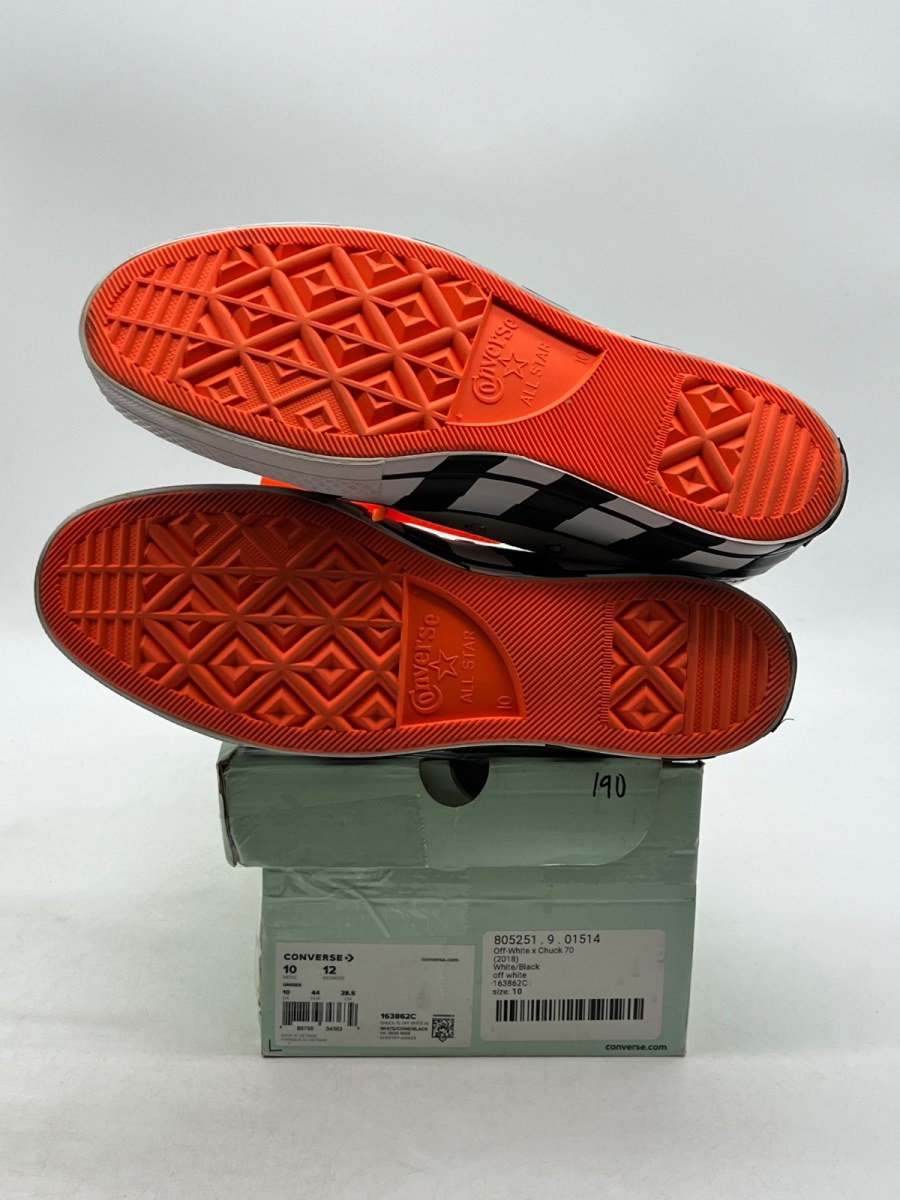 Converse Chuck Taylor All Star 70 Hi Off-White 10 (Lightly Worn Pre-Owned) - Image 9