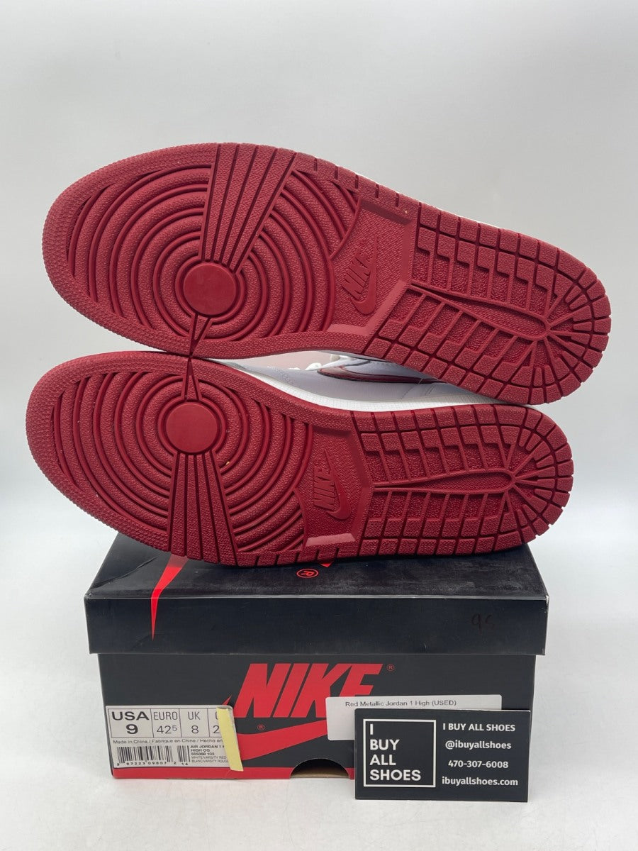 Jordan 1 Retro Metallic Red (2017) 9 (Lightly Worn Pre-Owned) - Image 7