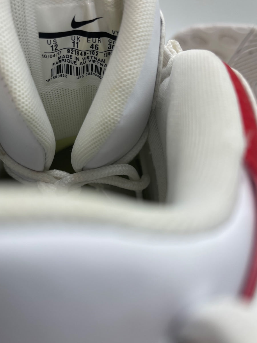 Nike Air More Uptempo White Varsity Red Outline 12 (Moderately Worn Pre-Owned) - Image 8