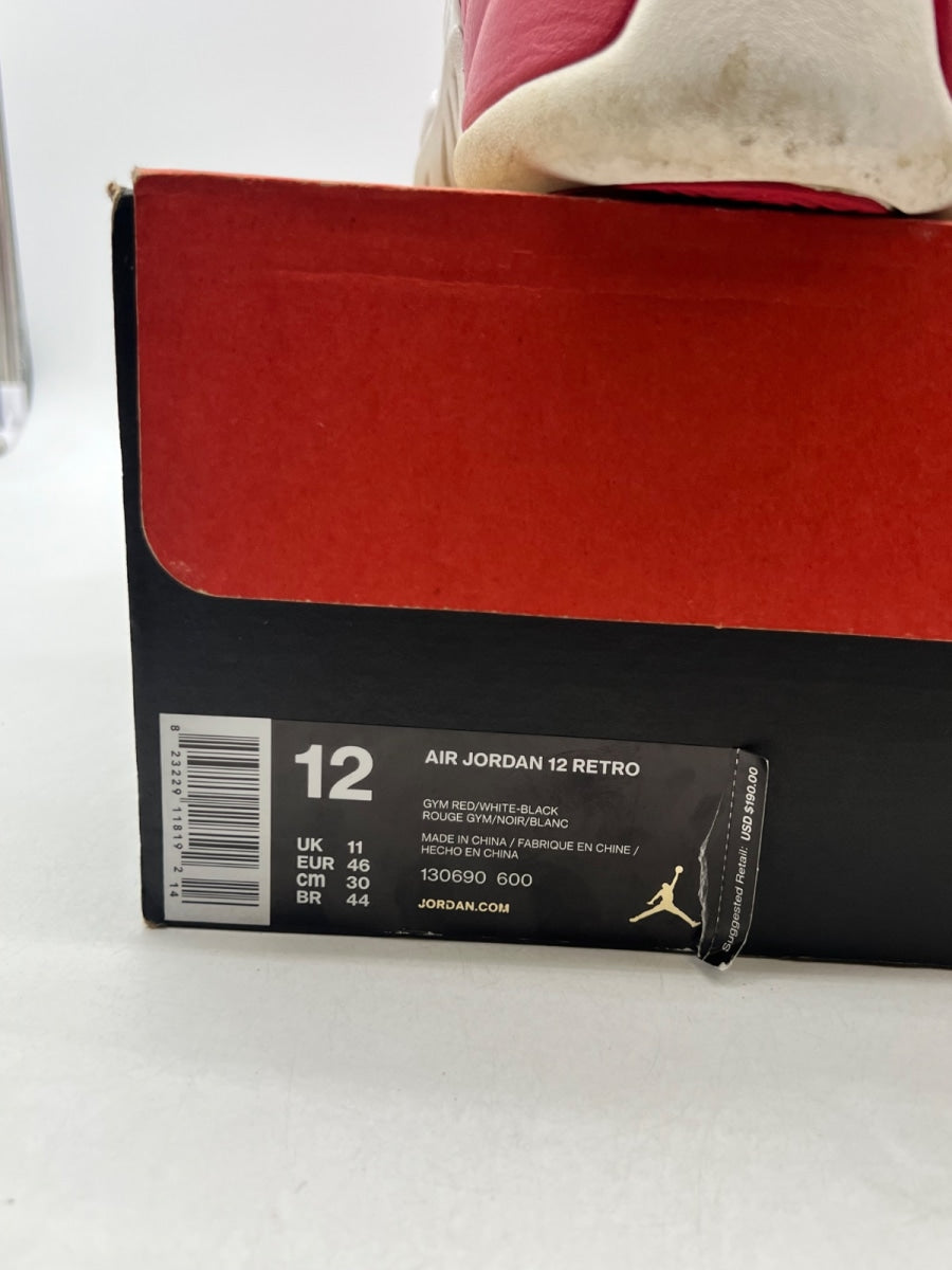 Jordan 12 Retro Gym Red 12 (Moderately Worn Pre-Owned)JordanGym Red/Black-White - Image 6