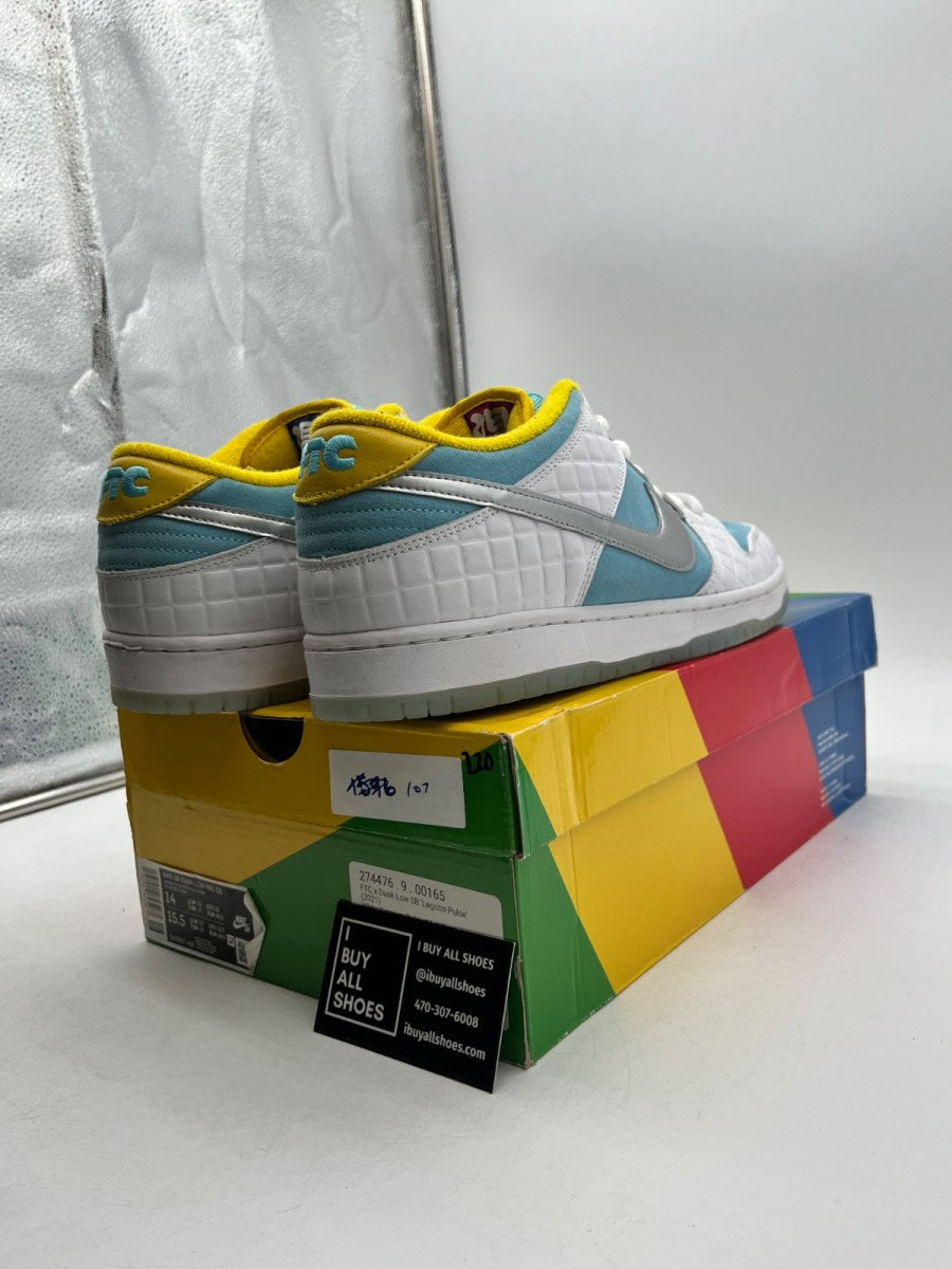Nike SB Dunk Low FTC Lagoon Pulse 14 (Lightly Worn Pre-Owned) - Image 5