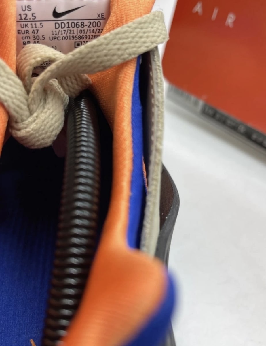 Nike Air Huarache ACG Mowabb (2022) 12.5 (Lightly Worn Pre-Owned)NikeRattan/Hyper Royal-Bright Mandarin-Black - Image 8