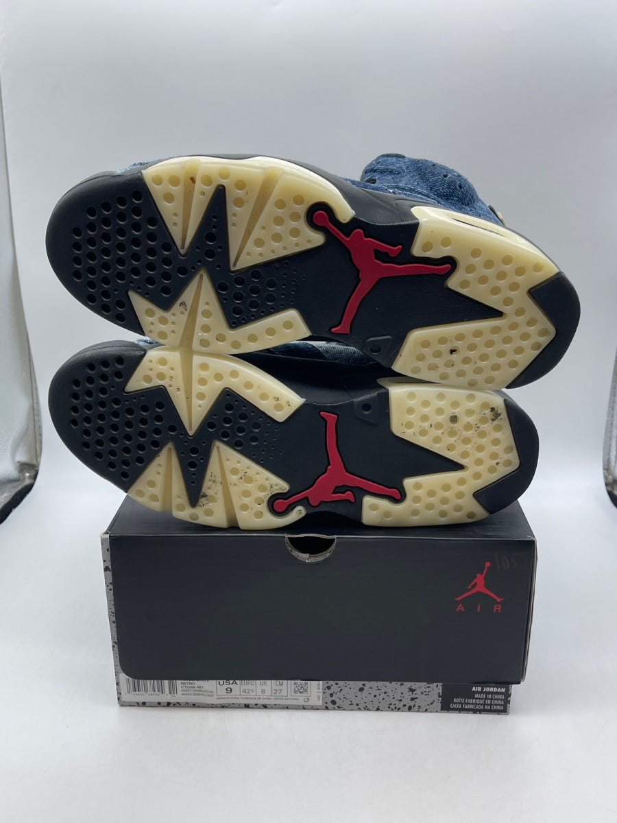 Jordan 6 Retro Washed Denim 9 (Moderately Worn Pre-Owned) - Image 7