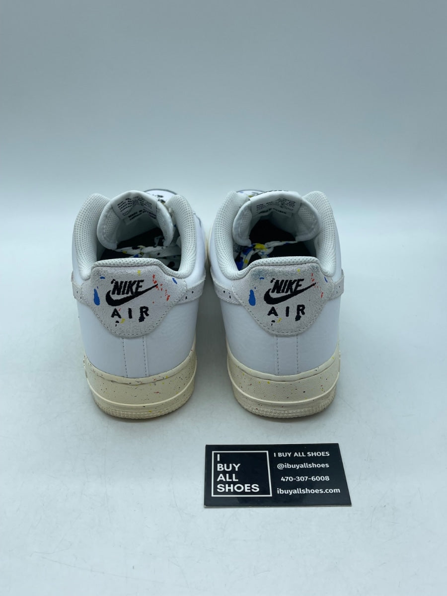 Nike Air Force 1 Low '07 LV8 Paint Splatter White 10.5 (Moderately Worn Pre-Owned) - Image 3