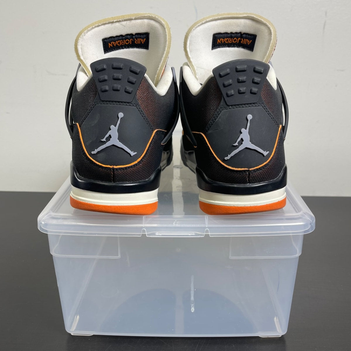 Jordan 4 Retro Starfish (Women's) 10W (Moderately Worn Pre-Owned)JordanSail/Black-Starfish-Light Smoke Grey - Image 4