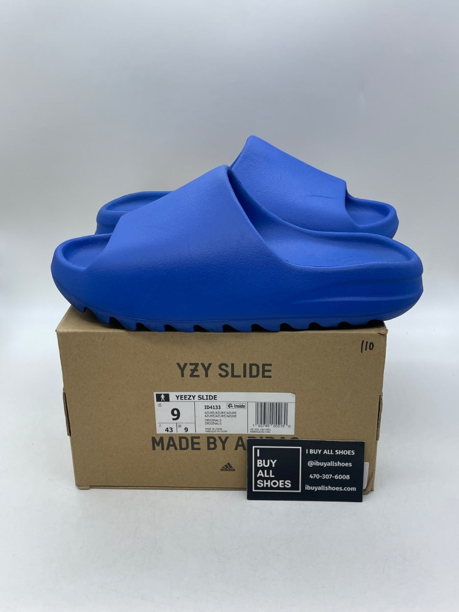 adidas Yeezy Slide Azure 9 (Moderately Worn Pre-Owned) - Image 1