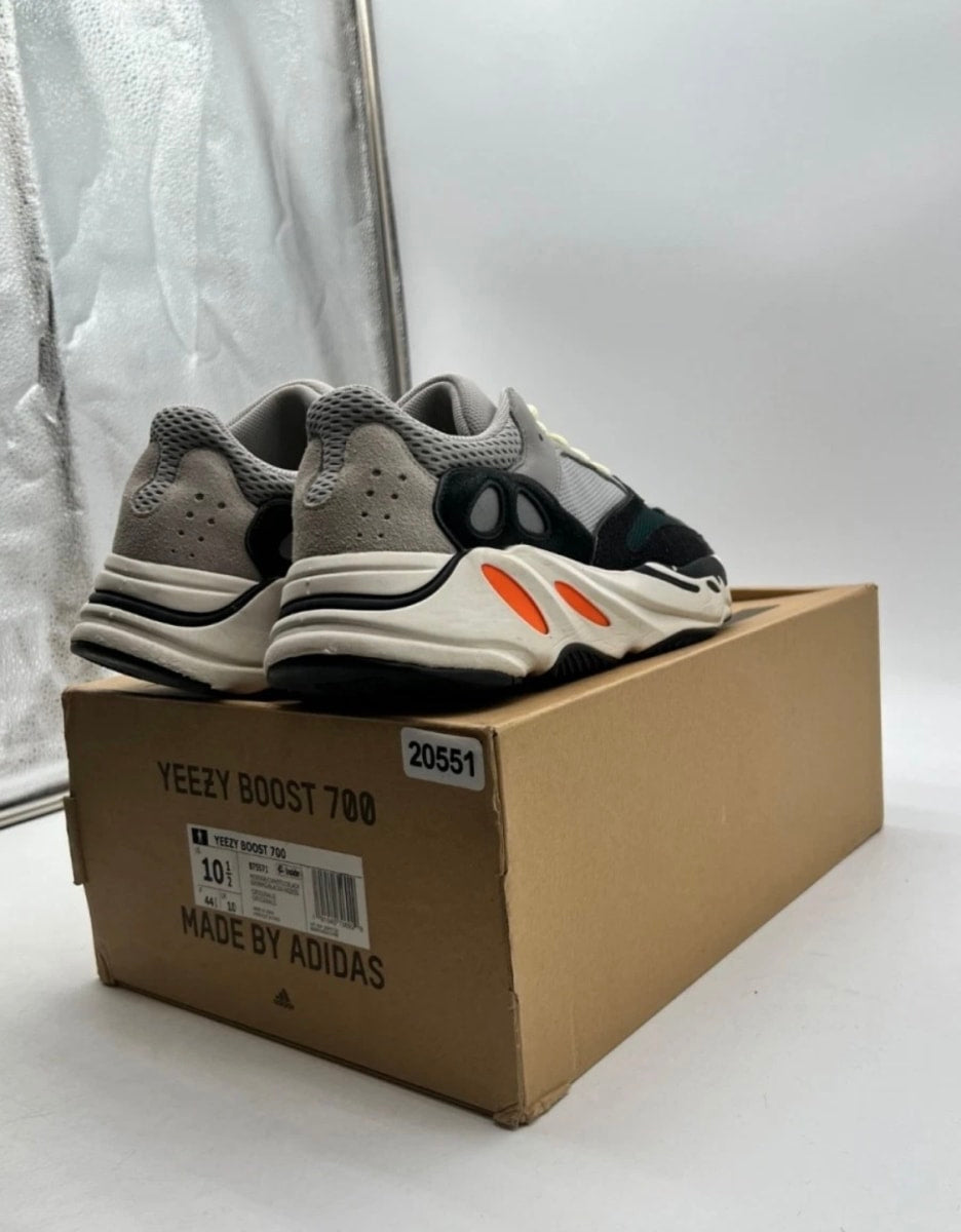 adidas Yeezy Boost 700 Wave Runner 10.5 (Lightly Worn Pre-Owned)adidasSolid Grey/Chalk White/Core Black - Image 5