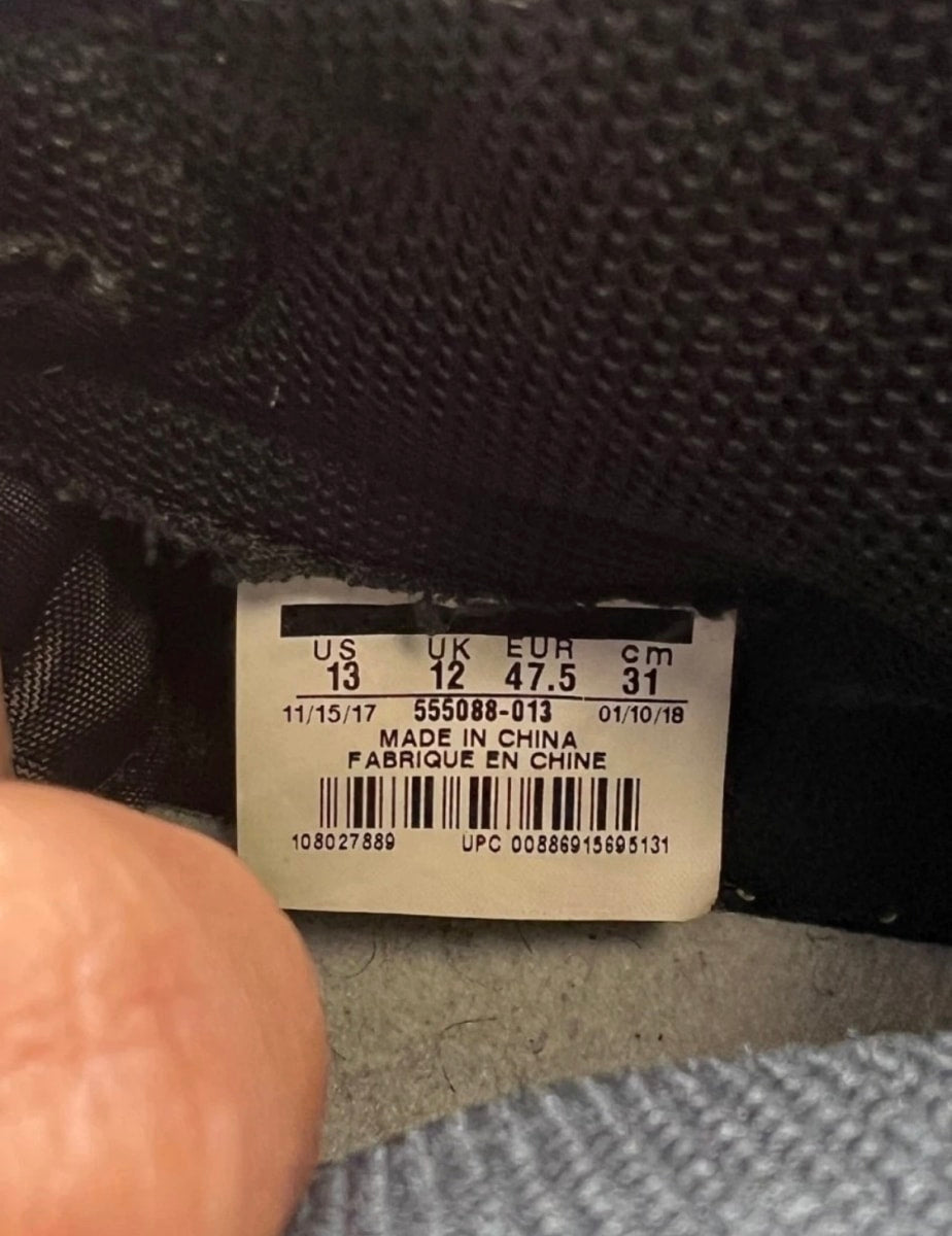 Jordan 1 Retro High Shadow (2018) 13 (Heavily Worn Pre-Owned)JordanBlack/Medium Grey-White - Image 8