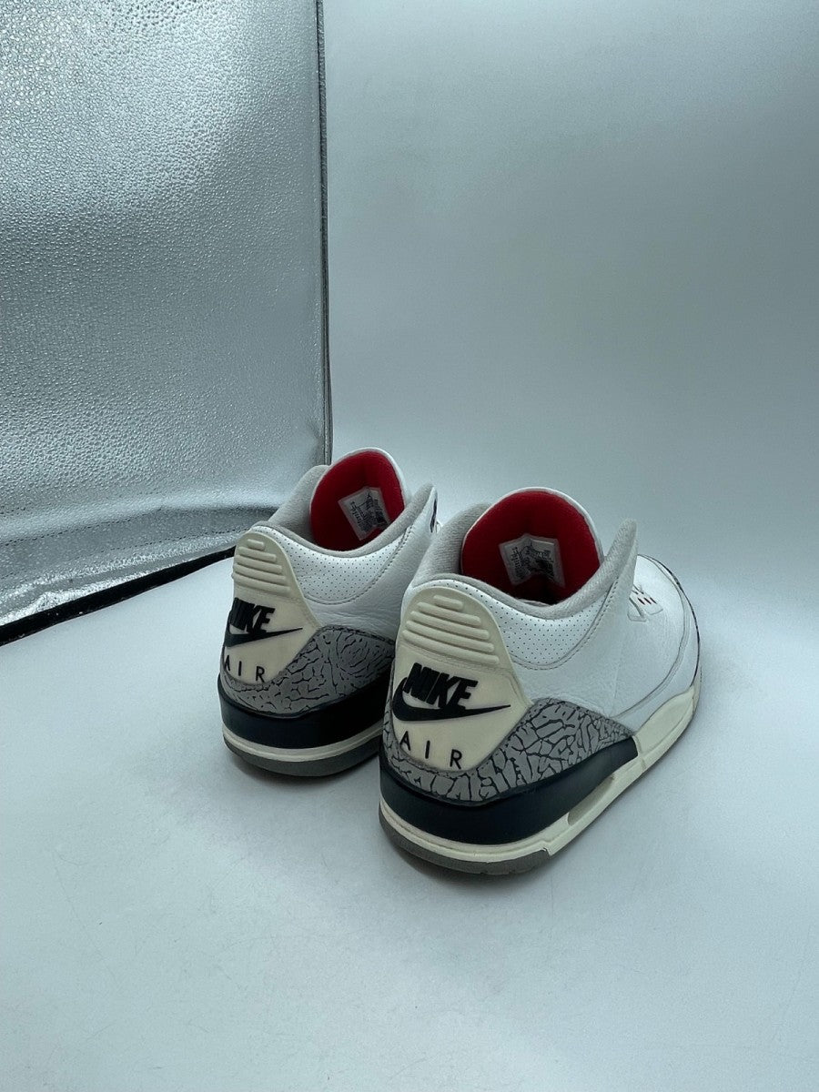 Jordan 3 Retro White Cement Reimagined 11 (Moderately Worn Pre-Owned)JordanSummit White/Fire Red/Black/Cement Grey - Image 5