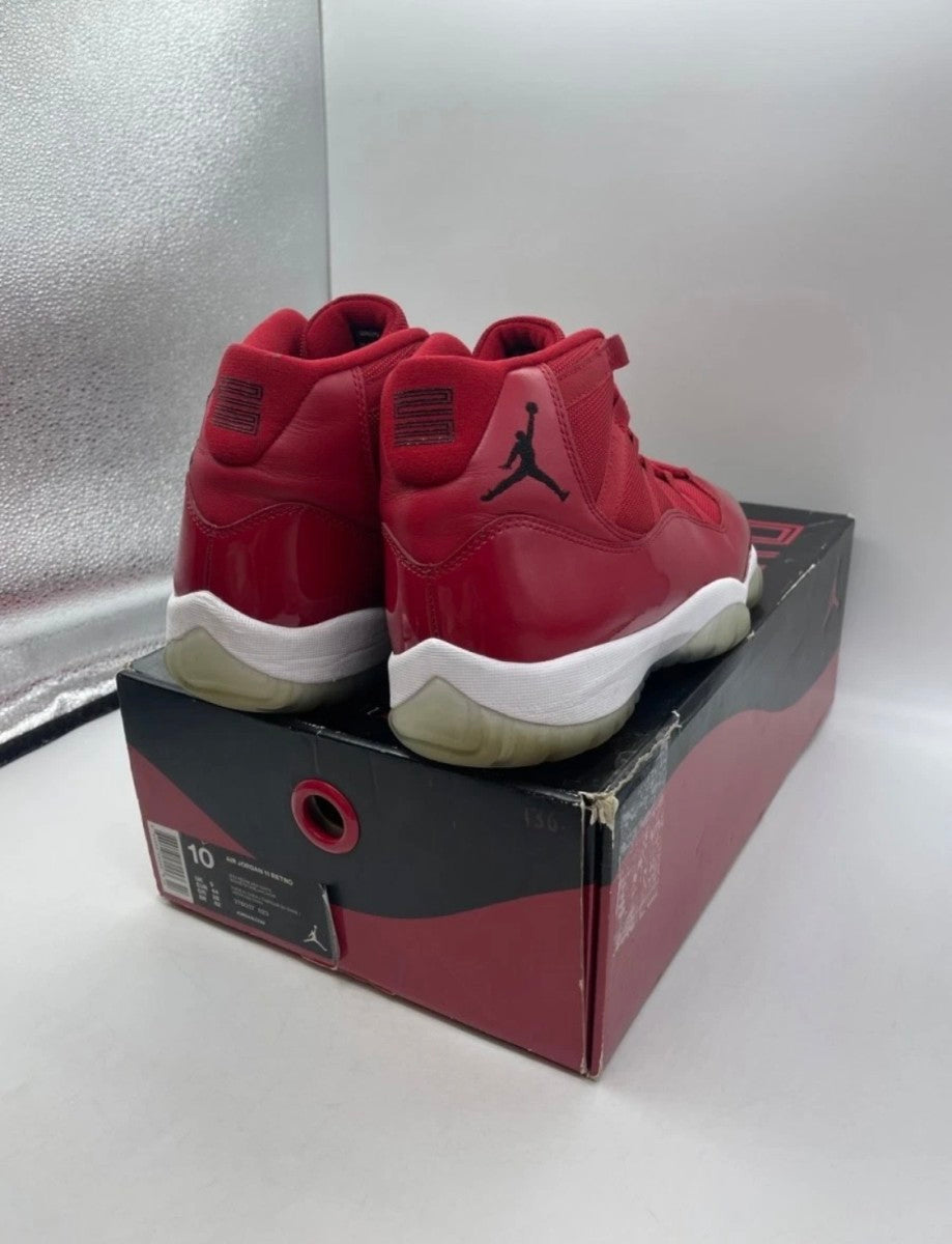 Jordan 11 Retro Win Like 96 10 (Moderately Worn Pre-Owned)JordanGym Red/Black-White - Image 5