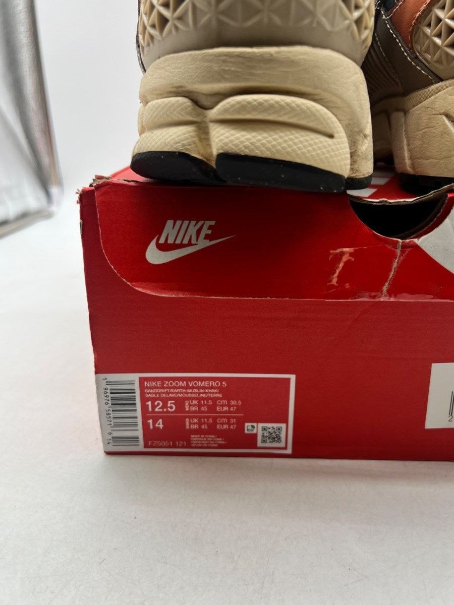 Nike Zoom Vomero 5 Sashiko 12.5 (Moderately Worn Pre-Owned)NikeSanddrift/Muslin/Khaki/Earth - Image 4
