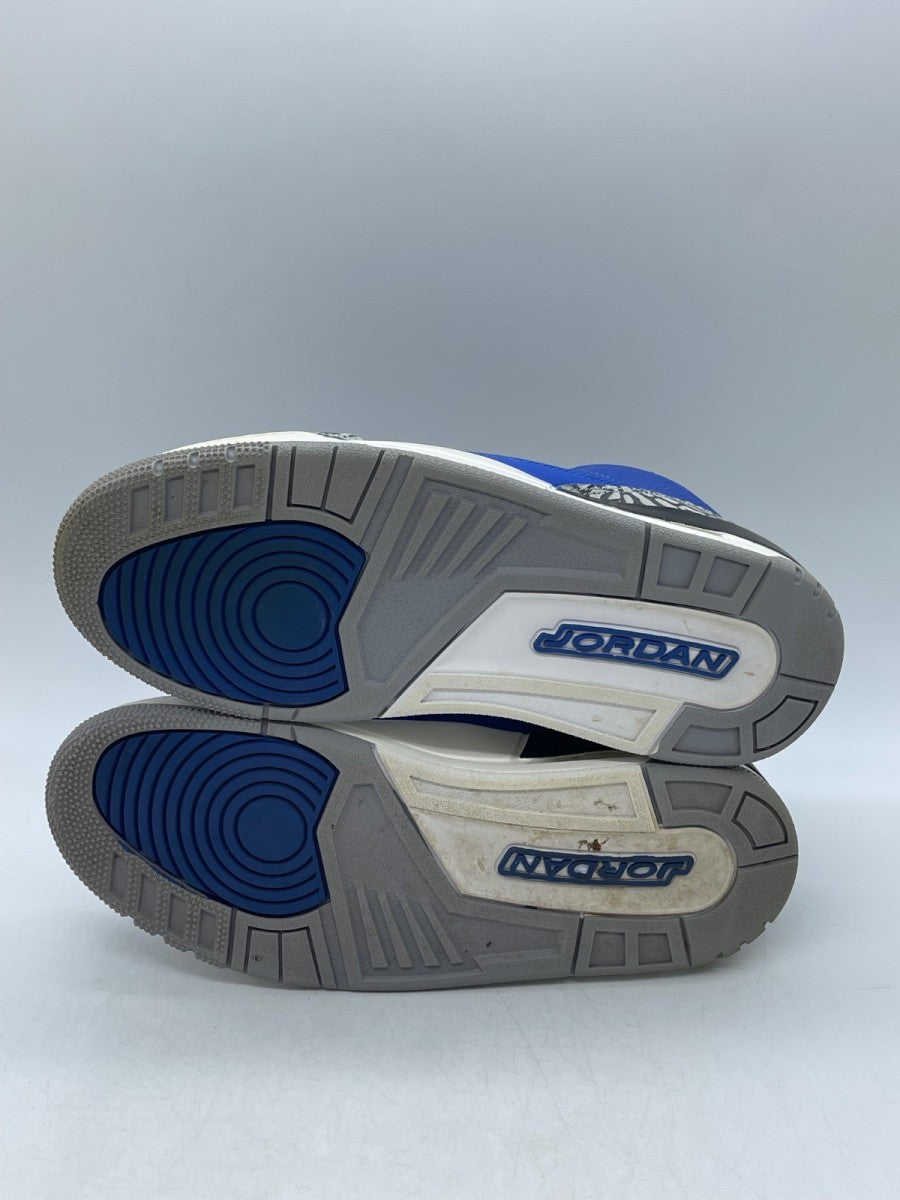 Jordan 3 Retro Varsity Royal Cement 8 (Moderately Worn Pre-Owned) - Image 7