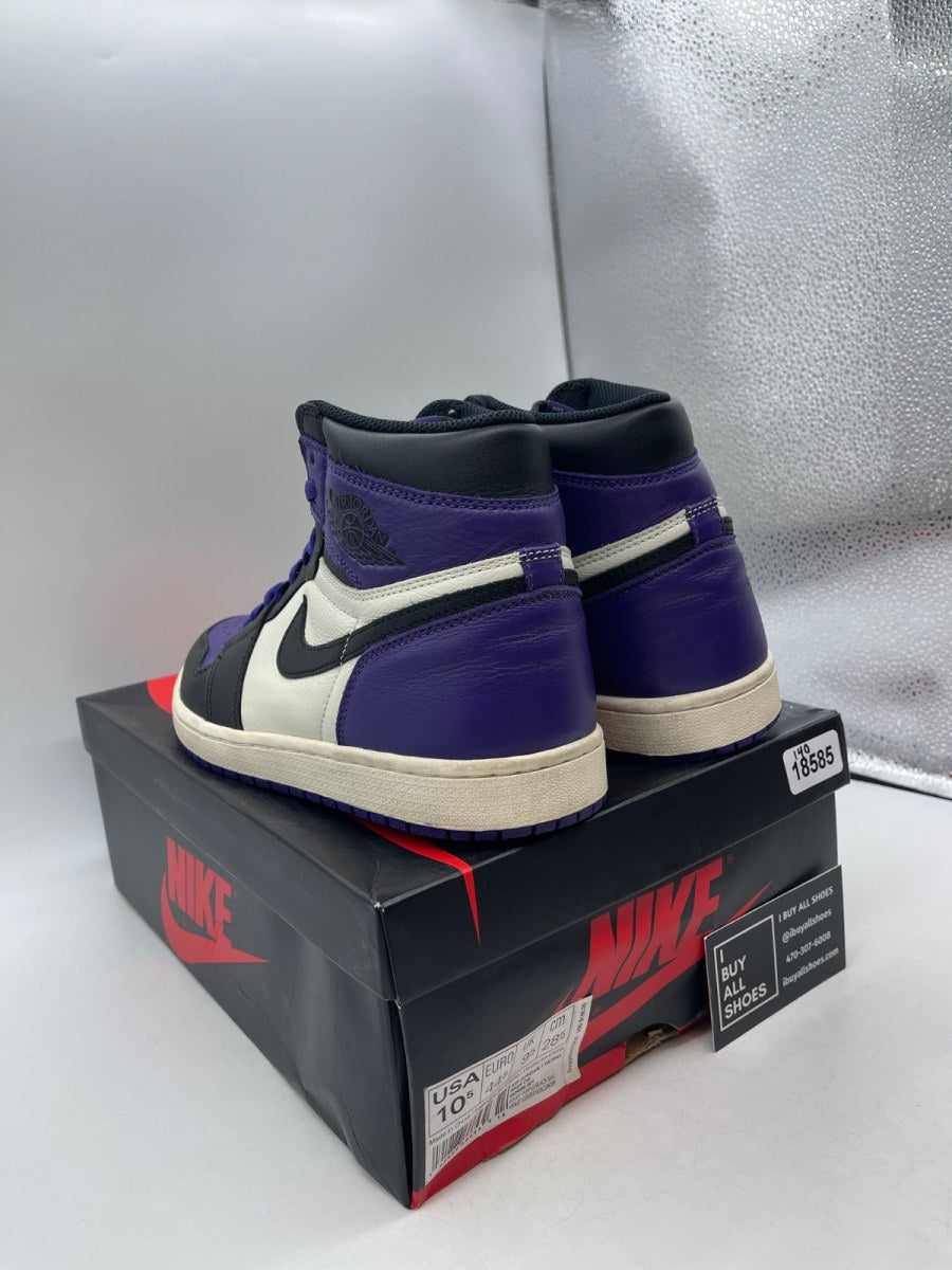 Jordan 1 Retro High Court Purple 10.5 (Heavily Worn Pre-Owned) - Image 4