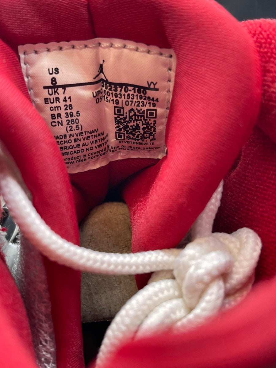 Jordan 9 Retro White Gym Red 8 (Moderately Worn Pre-Owned) - Image 8