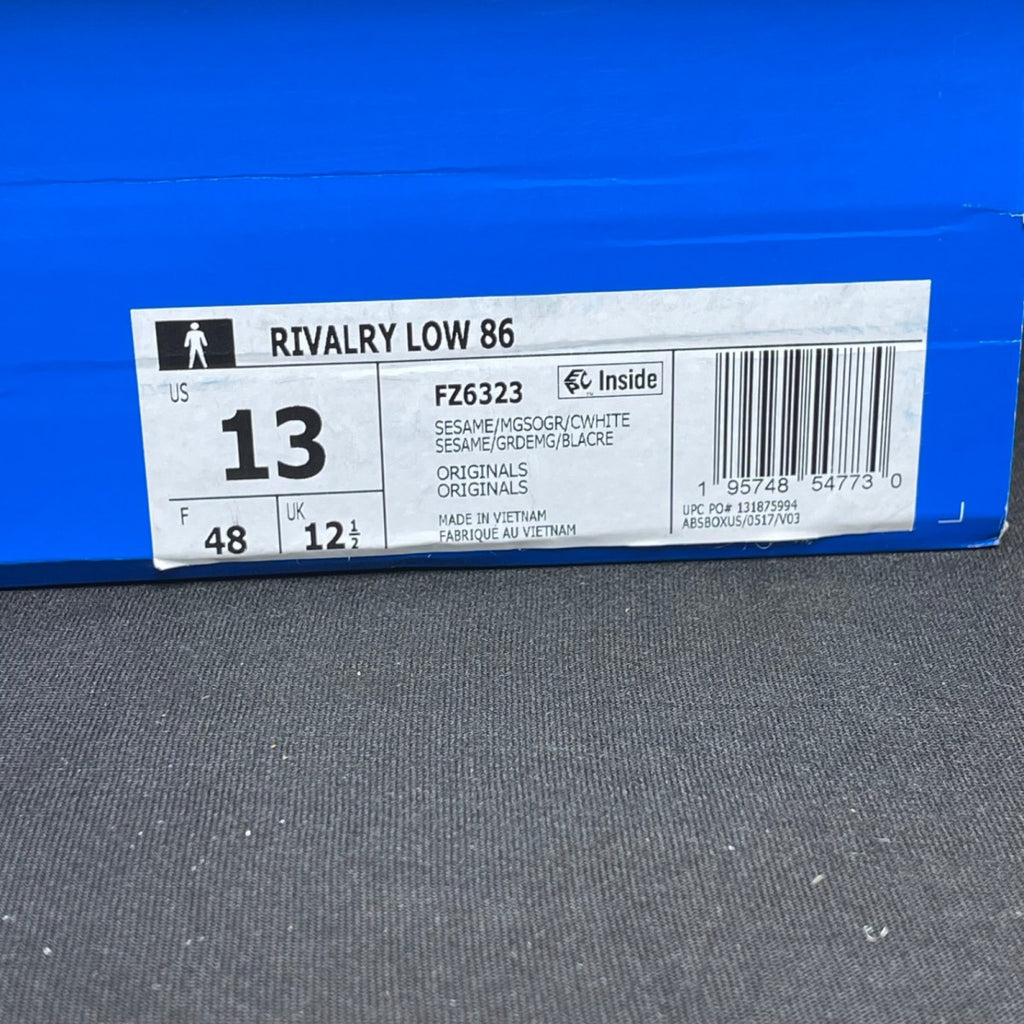 adidas Rivalry Low 86 Sesame (Size 13) - Image 7