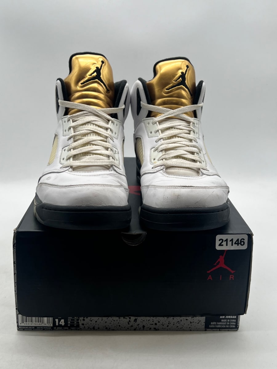 Jordan 5 Retro Olympic (2016) 14 (Heavily Worn Pre-Owned) - Image 2