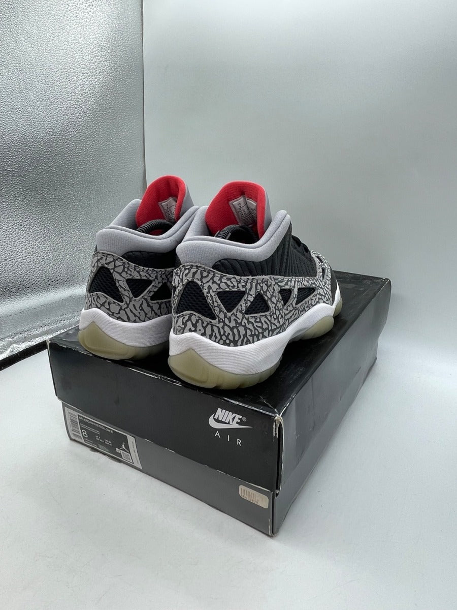 Jordan 11 Retro Low IE Black Cement 8 (Moderately Worn Pre-Owned) - Image 5
