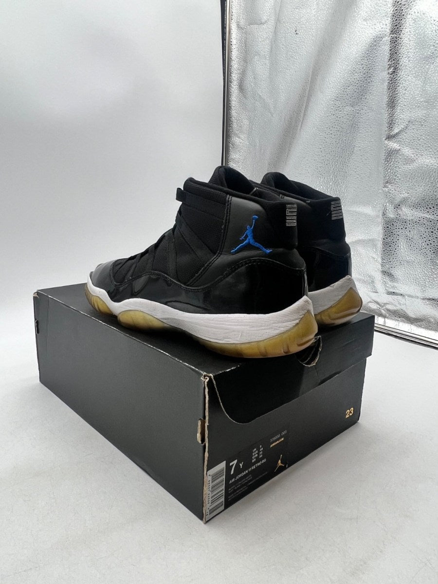 Jordan 11 Retro Space Jam (2016) (GS) 7Y (Heavily Worn Pre-Owned)JordanBlack/Dark Concord-White - Image 5