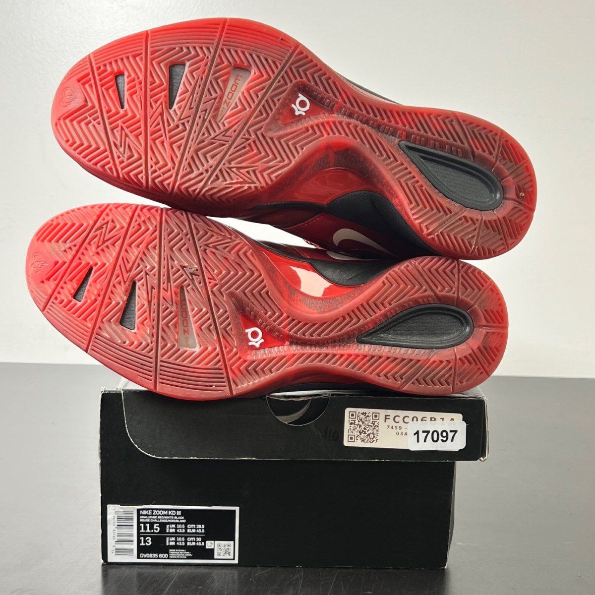 Nike KD 3 All-Star (2023) 11.5 (Heavily Worn Pre-Owned)NikeChallenge Red/White-Black - Image 6
