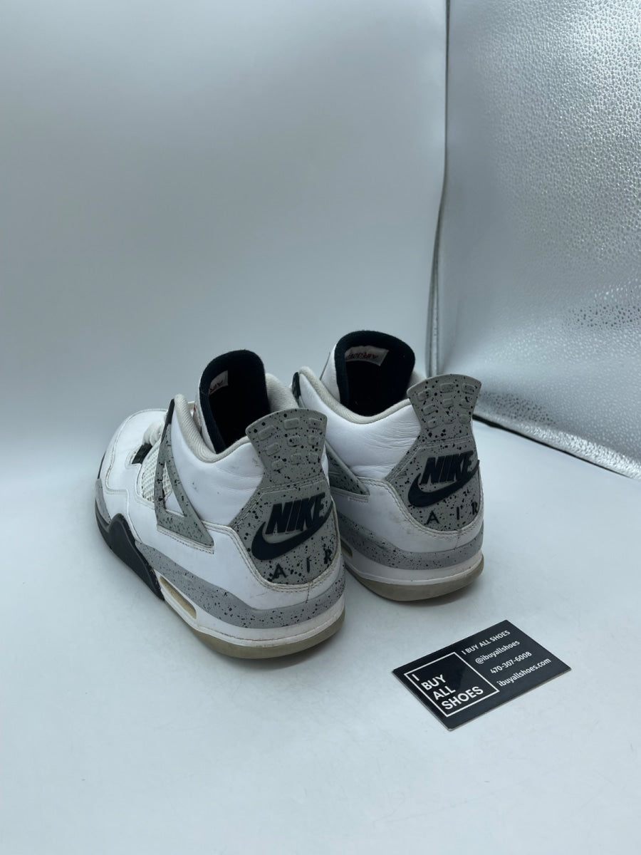 Jordan 4 Retro White Cement (2016) 12 (Moderately Worn Pre-Owned) - Image 4