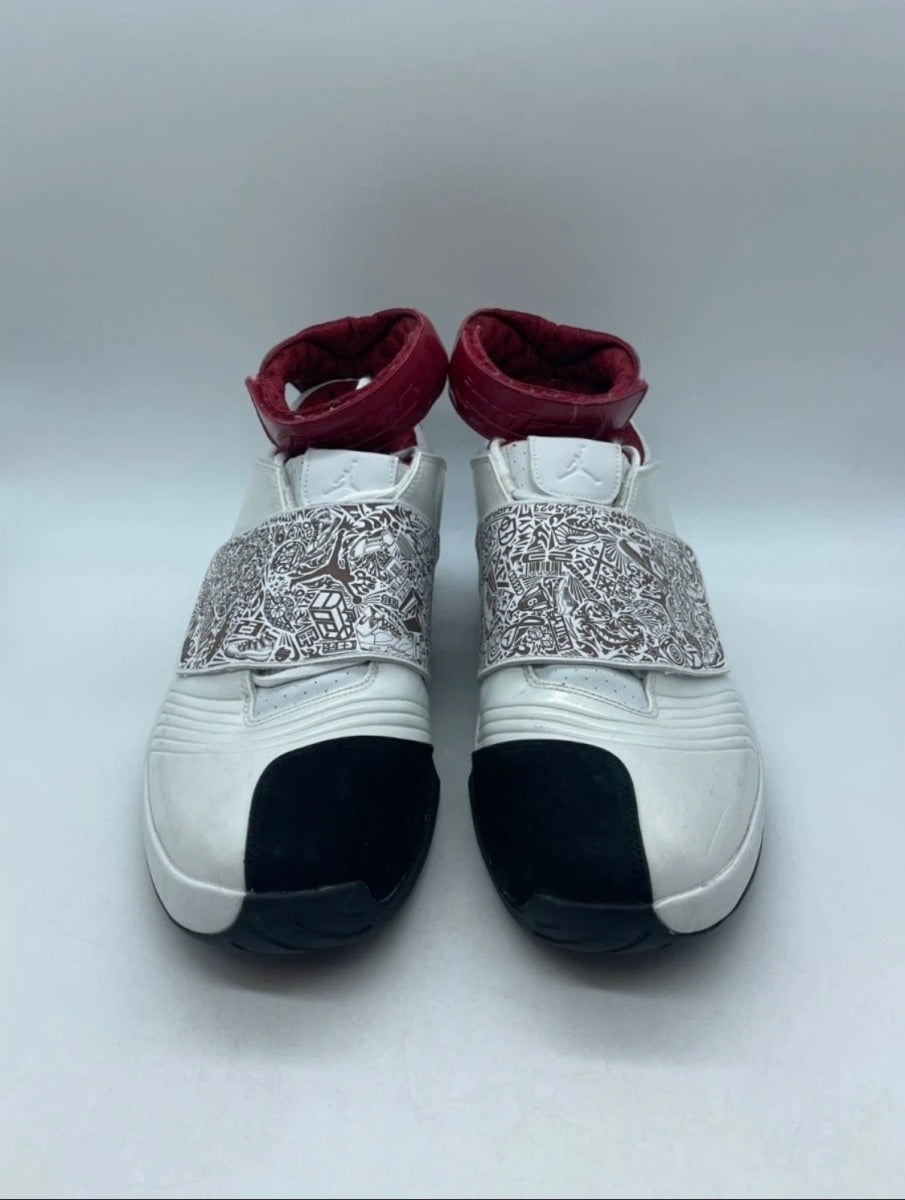 Jordan 20 OG White Laser 14 (Moderately Worn Pre-Owned)JordanWhite/Varsity Red-Black - Image 5