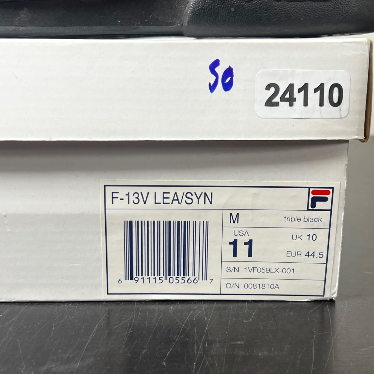 Fila F13 Velcro 'Triple Black' 11 (Lightly Worn Pre-Owned)Fila - Image 4