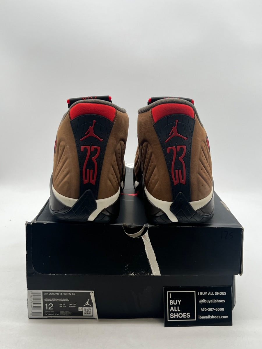 Jordan 14 Retro Winterized Archaeo Brown 12 (Lightly Worn Pre-Owned) - Image 3