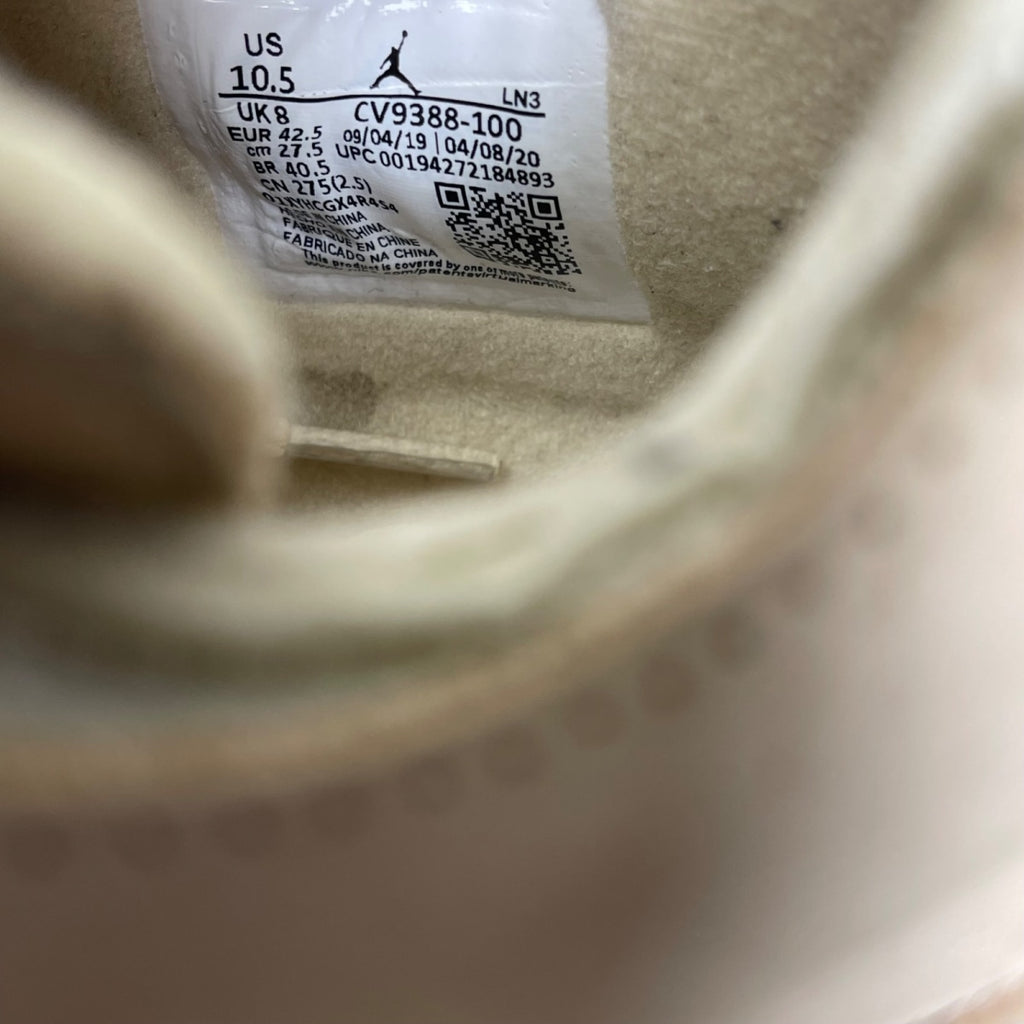 Jordan 4 Retro Off-White Sail (Women's) 10.5W (Moderately Worn Pre-Owned)JordanSail/Muslin-White-Black - Image 6