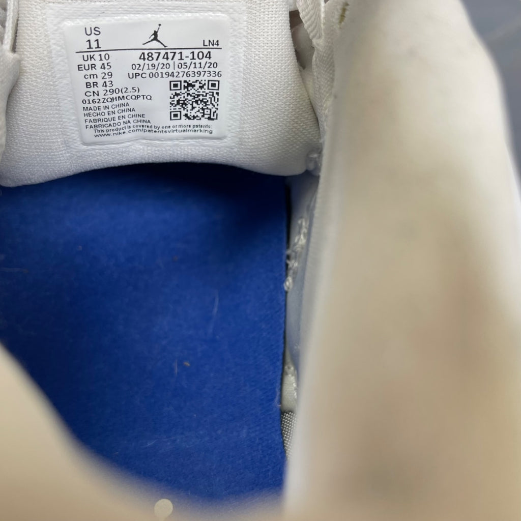 Jordan 14 Retro White Hyper Royal 11 (Moderately Worn Pre-Owned)JordanWhite/Black-Hyper Royal - Image 6