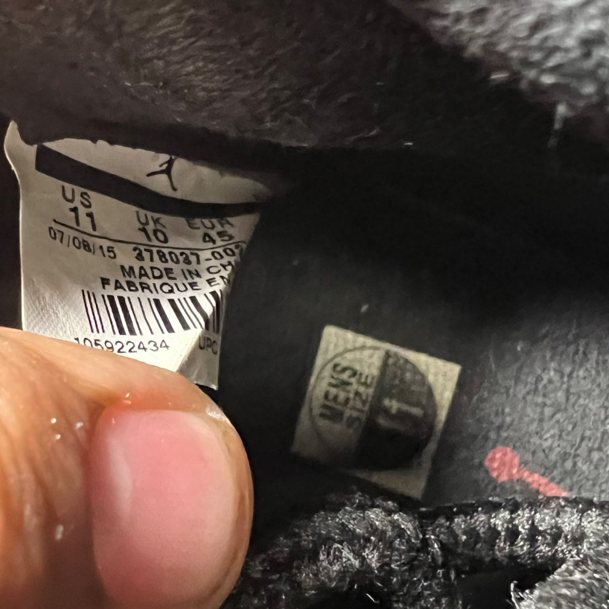Jordan 11 Retro 72-10 11 (Lightly Worn Pre-Owned)JordanBlack/Gym Red-White-Anthracite - Image 4