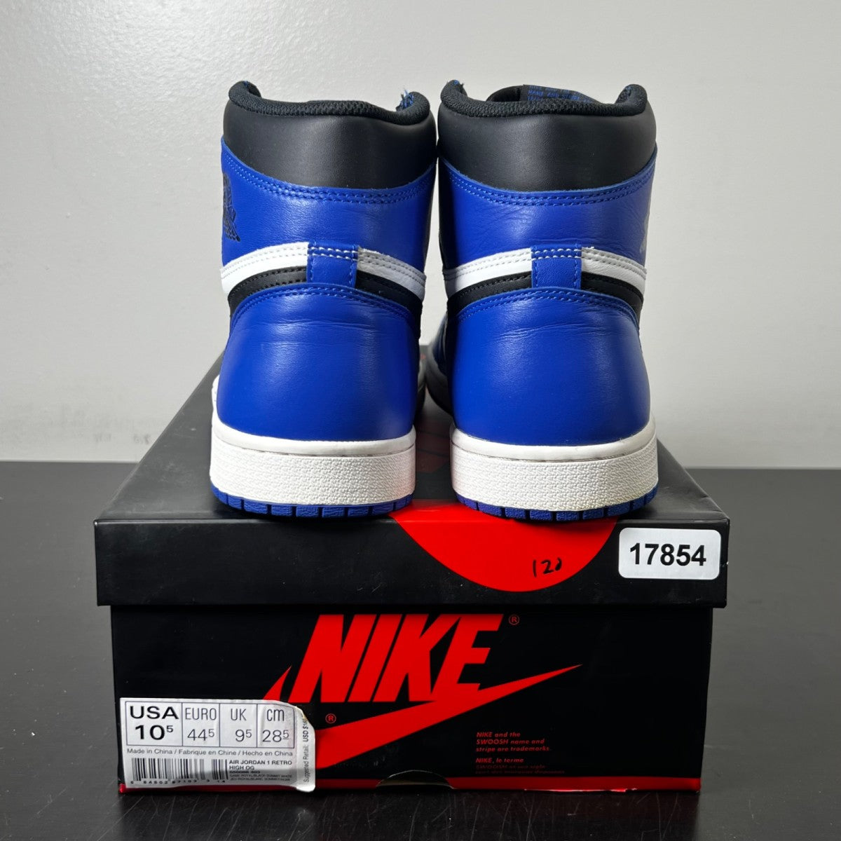Jordan 1 Retro High Game Royal 10.5 (Lightly Worn Pre-Owned)JordanGame Royal/Black-Summit White - Image 4
