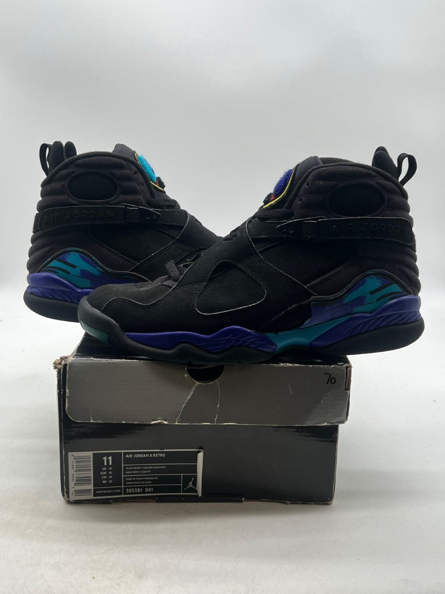 Jordan 8 Retro Aqua (2007) 11 (Heavily Worn Pre-Owned) - Image 1