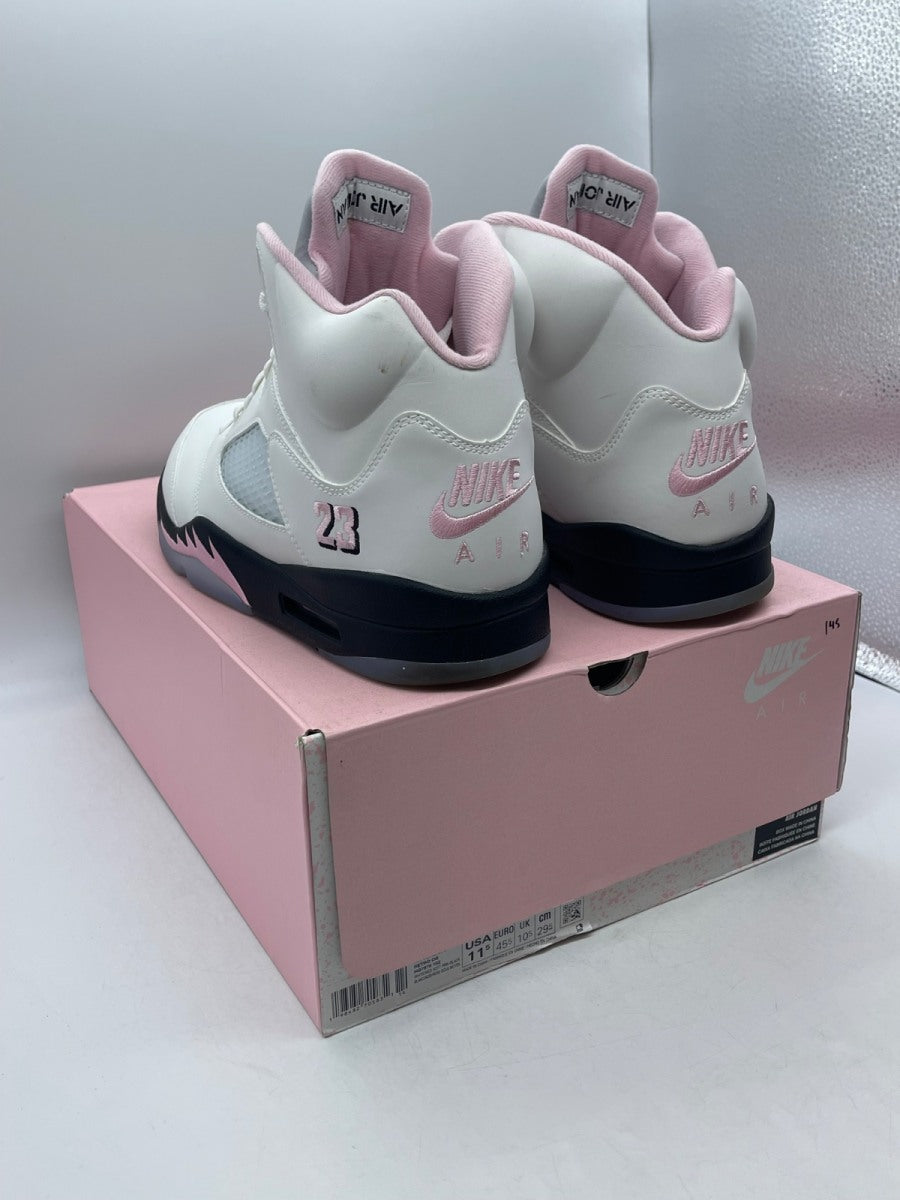 Jordan 5 Retro Medium Soft Pink 11.5 (Moderately Worn Pre-Owned)JordanWhite/Medium Soft Pink/Black - Image 4