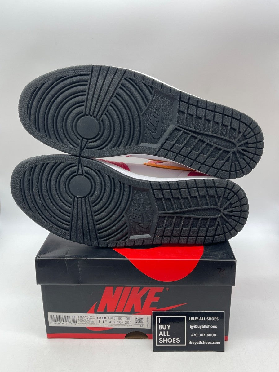 Jordan 1 Retro High OG Light Fusion Red 11.5 (Moderately Worn Pre-Owned)