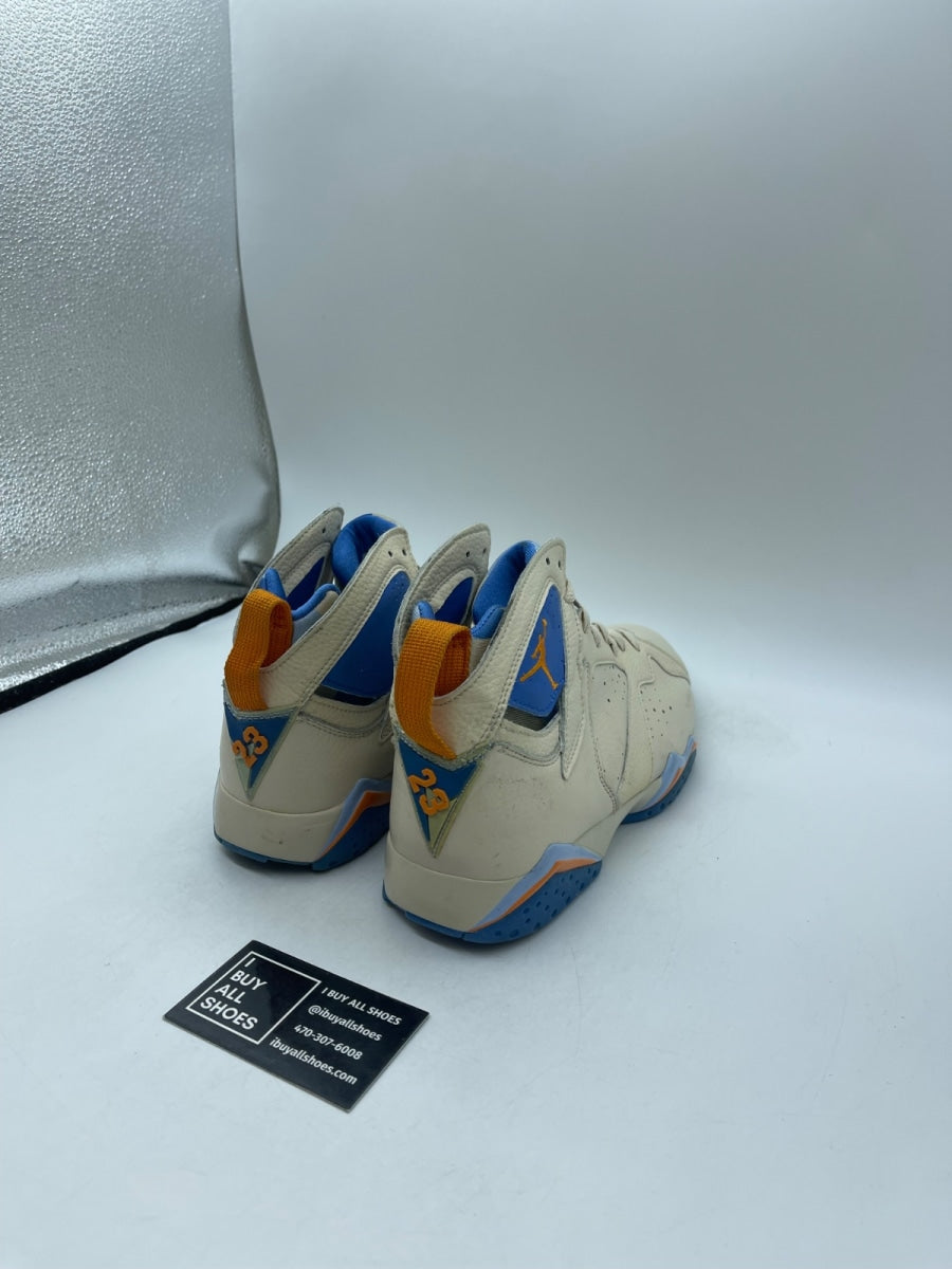 Jordan 7 Retro Pacific Blue 7.5 (Moderately Worn Pre-Owned) - Image 5