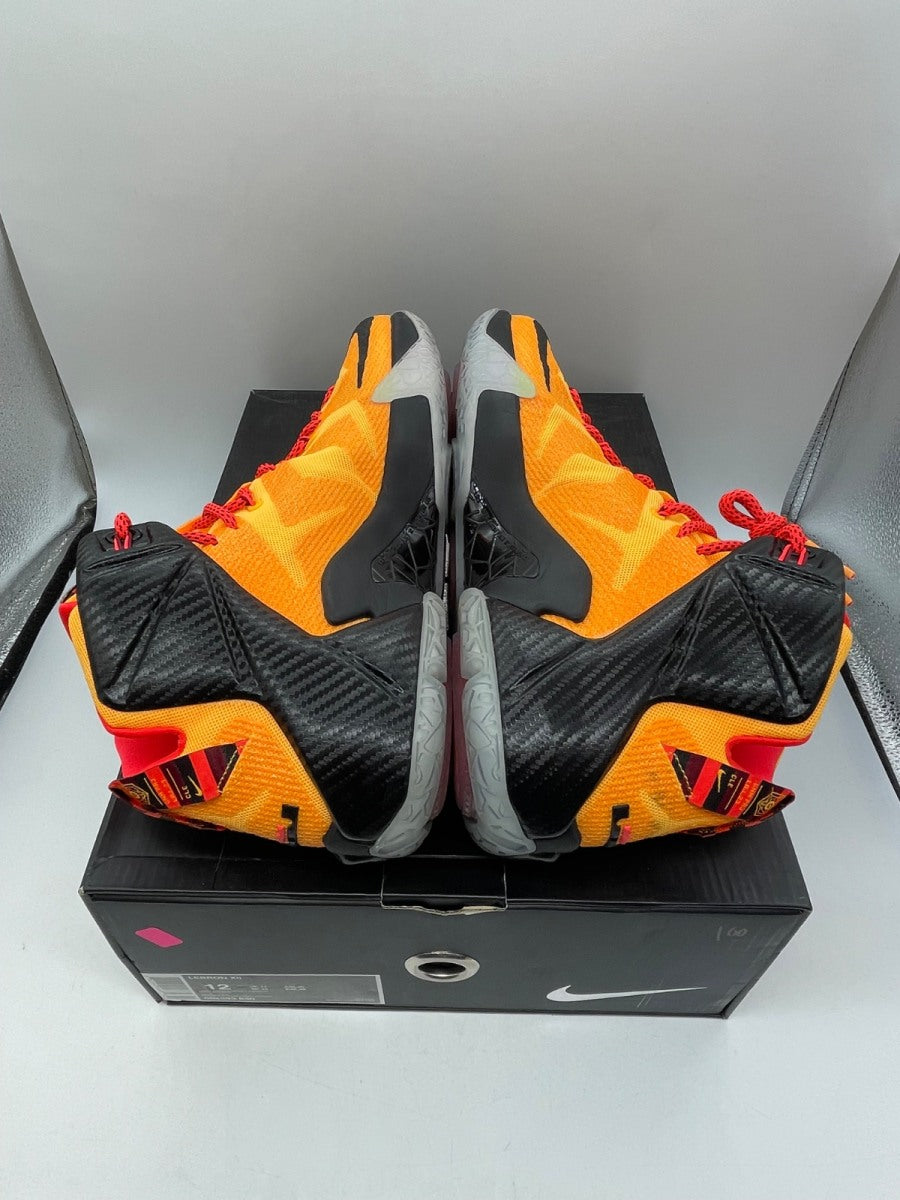 Nike LeBron 12 Witness 12 (Moderately Worn Pre-Owned)NikeLaser Orange/Green Glow-Black - Image 6