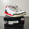 Jordan 3 Retro Fire Red (2013) 9 (Heavily Worn Pre-Owned)JordanWhite/Fire Red-Neutral Grey-Black - Image 1