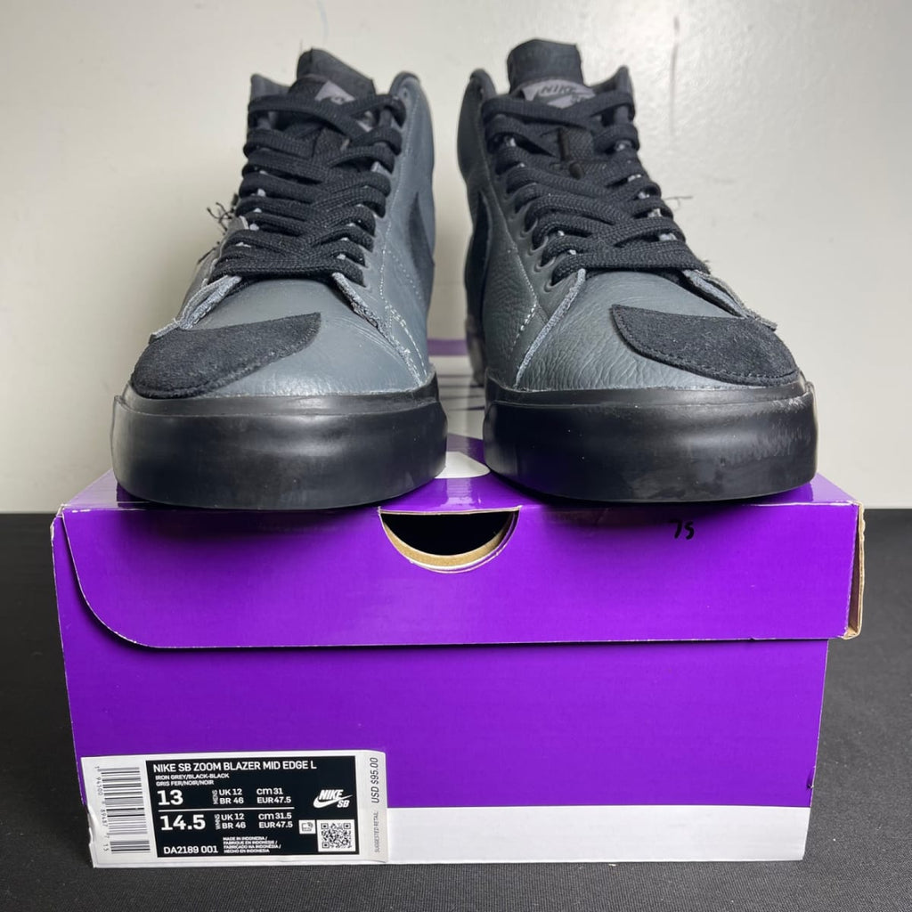 Nike SB Zoom Blazer Mid Edge Iron Grey (Size 13) - aux