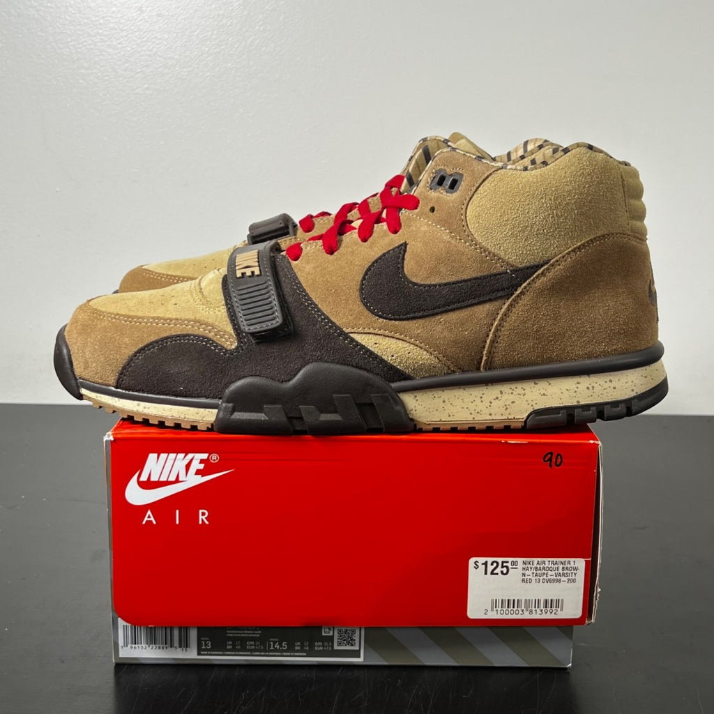 Nike Air Trainer 1 Shima Shima Pack Baroque Brown 13 (Lightly Worn Pre-Owned)NikeHay/Baroque Brown-Taupe-Varsity Red - Image 3
