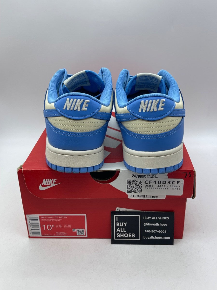 Nike Dunk Low Retro University Blue 10.5 (Moderately Worn Pre-Owned) - Image 3