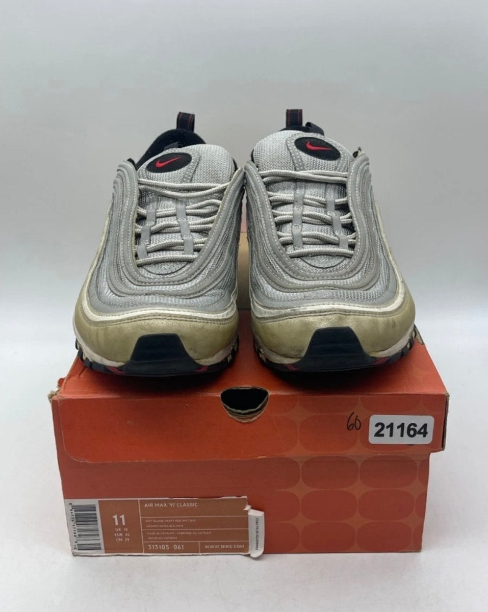 Nike Air Max 97 History of Air 11 (Heavily Worn Pre-Owned)NikeMetallic Silver/Varsity Red-White-Black - Image 2
