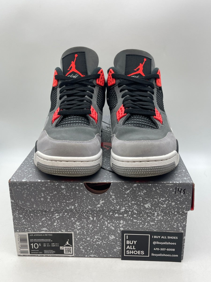 Jordan 4 Retro Infrared 10.5 (Moderately Worn Pre-Owned) - Image 2