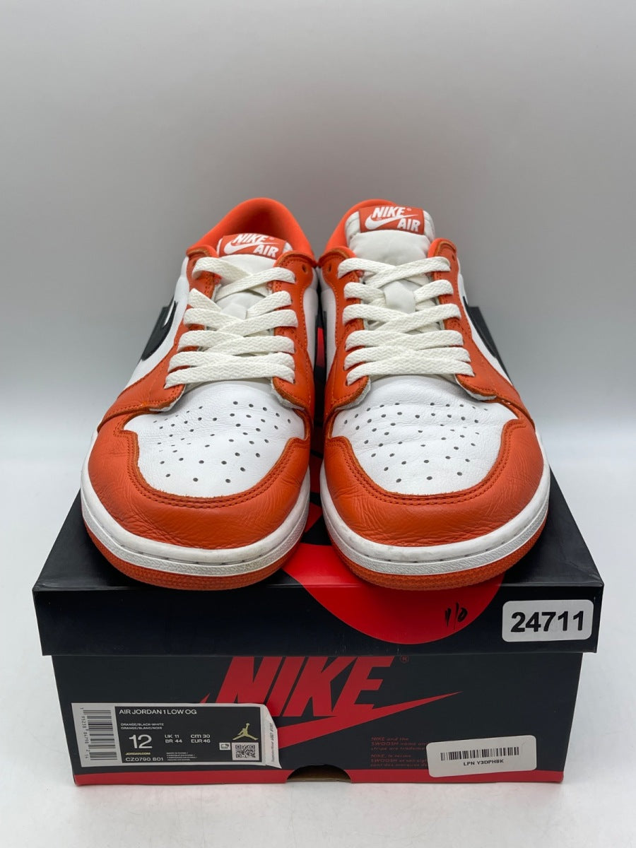 Jordan 1 Low Starfish 12 (Moderately Worn Pre-Owned)JordanStarfish/White-Black - Image 2