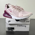Nike Air Max 270 Barely Rose (Women's) 12W (Lightly Worn Pre-Owned)NikeBarely Rose/Vintage Wine-Elemental Rose - Image 1