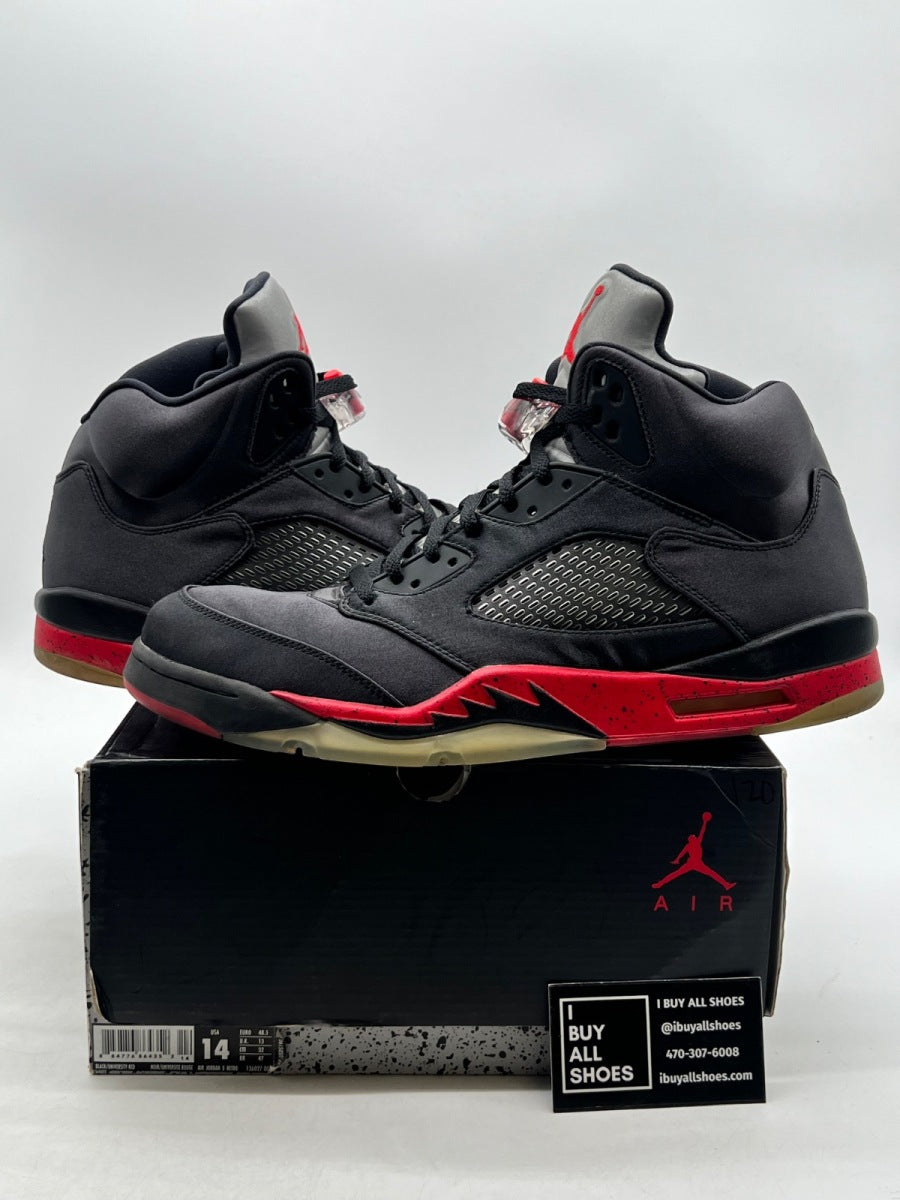 Jordan 5 Retro Satin Bred 14 (Lightly Worn Pre-Owned) - Image 1