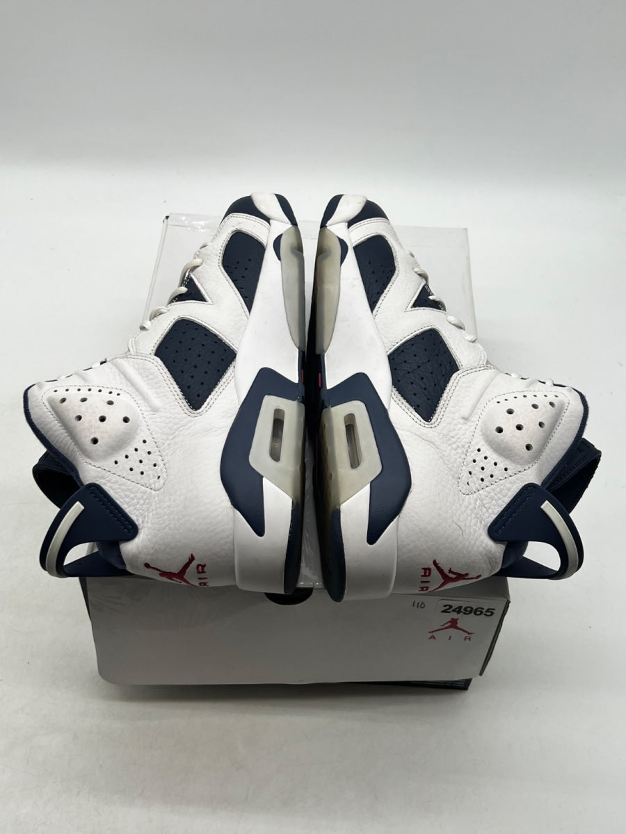 Jordan 6 Retro Olympic (2024) 10.5 (Lightly Worn Pre-Owned)JordanWhite/Varsity Red/Midnight Navy - Image 7