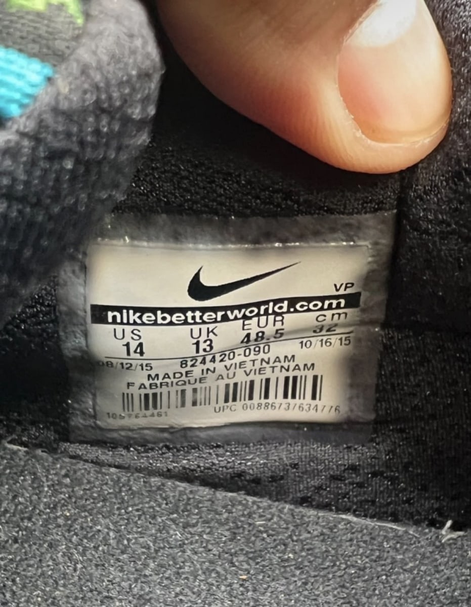 Nike KD 8 BHM (2016) 14 (Moderately Worn Pre-Owned)NikeBlack/Multi-Color - Image 9