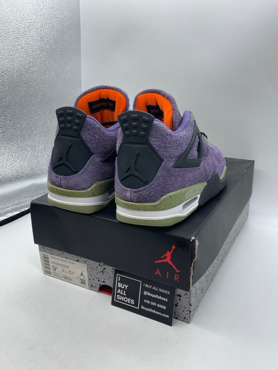 Jordan 4 Retro Canyon Purple (Women's) 9.5W (Moderately Worn Pre-Owned) - Image 5